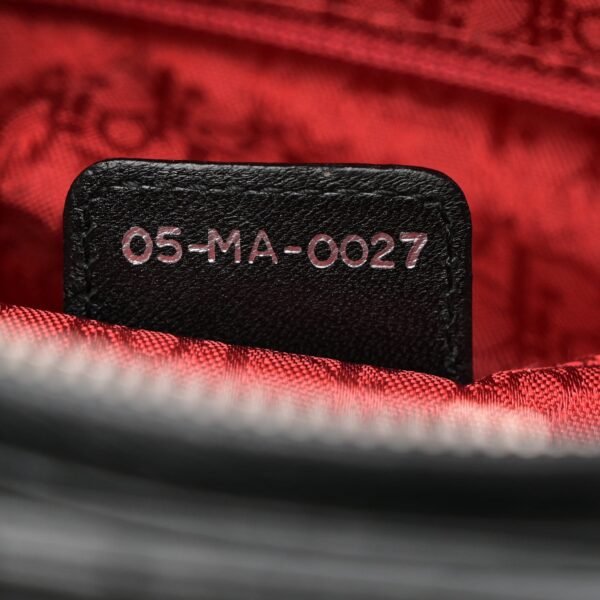 Lambskin Cannage Large Lady Dior Black