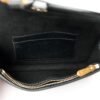 Grained Calfskin Saddle Belt Bag Black