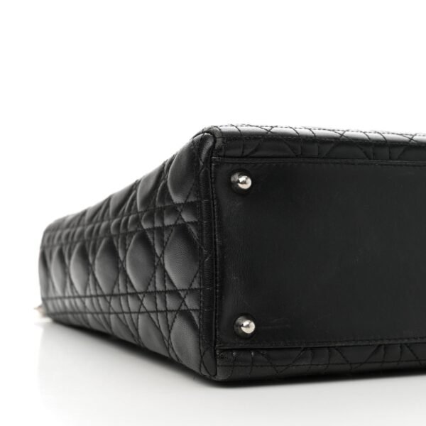 Lambskin Cannage Large Lady Dior Black