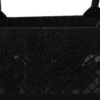 76f1edb0f7fe07a91939d6fcaa196206.jpg Embroidered 3D Macrame D-Lace Butterfly Medium Book Tote Black