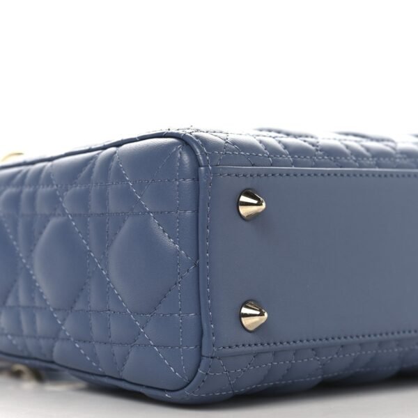 Lambskin Cannage Small My ABCDior Lady Dior Denim Blue