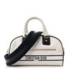 7d5366e273cd0831f30a380880b563b7.jpg Calfskin Small Dior Vibe Zip Bowling Bag White