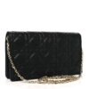 Lambskin Cannage Lady Dior Pouch Black