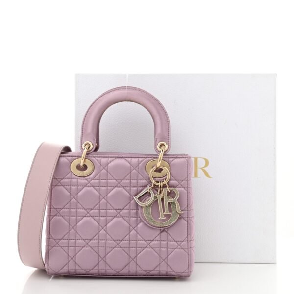 Satin Swarovski Crystal Cannage My ABC Lady Dior Pink