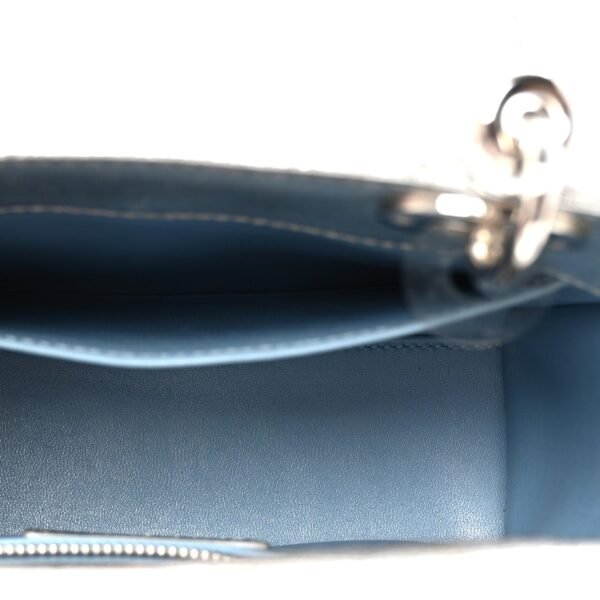 Metallic Grained Calfskin Cannage Small Lucky Badges My Lady Dior Silver