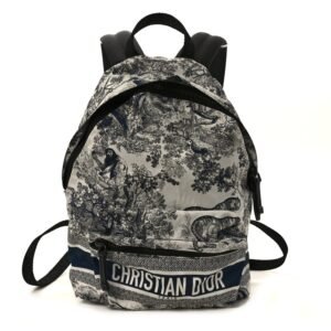 Nylon Technical Fabric Toile De Jouy Small Diortravel Backpack Blue