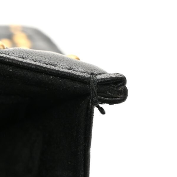 Lambskin Cannage Studded Large Dioraddict Flap Bag Black