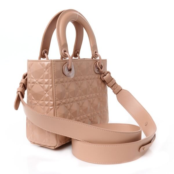 Calfskin Cannage Diamond Small My ABCDior Lady Dior Rose Des Vents