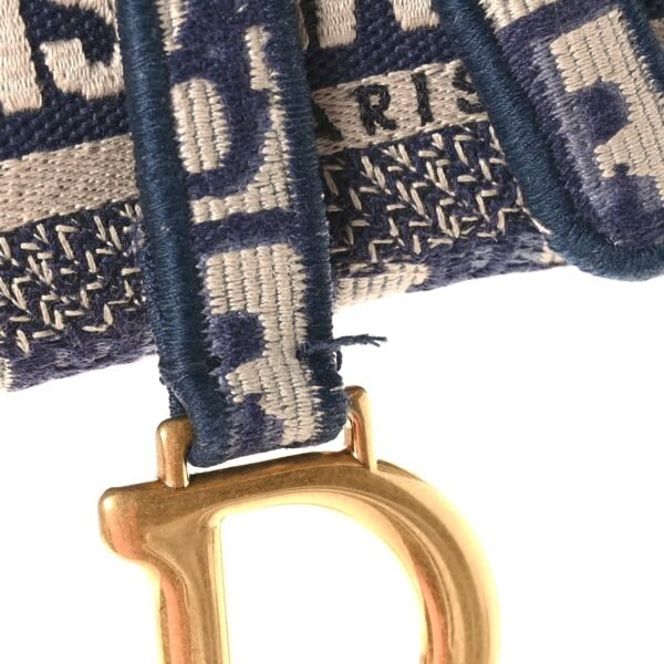 Oblique Slim Saddle Pouch Blue