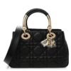 Calfskin Cannage Small The Lady 95.22 Black