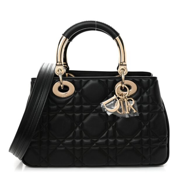 Calfskin Cannage Small The Lady 95.22 Black