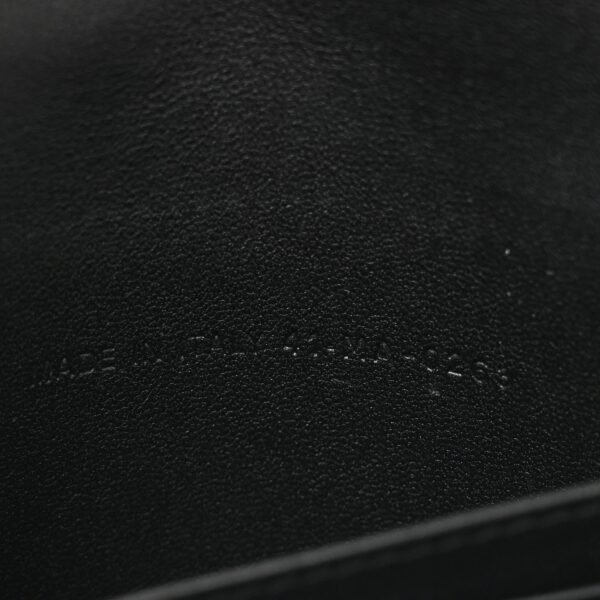 Supple Calfskin Caro Pouch with Chain Black