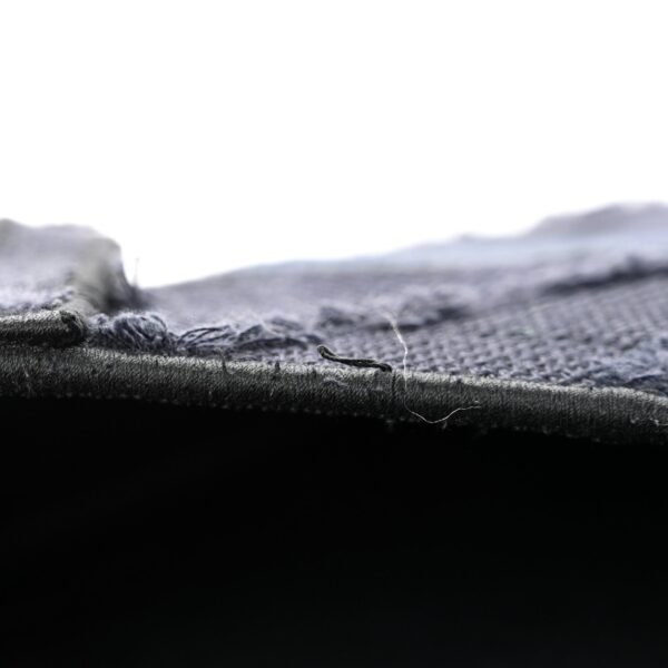 Canvas Embroidered Camouflage Saddle Bag Blue