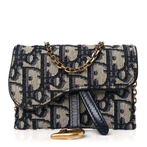 88188cfe76ce52ca611516fdeb771863.jpg Oblique Nano Saddle Chain Pouch Blue