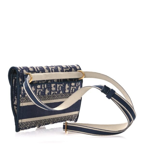 Oblique Slim Saddle Pouch Blue