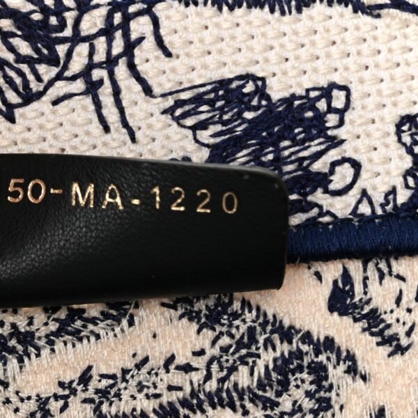 Canvas Embroidered Medium Dioriviera Toile De Jouy Reverse Book Tote Blue