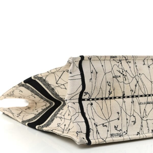 8a9de2b2fde84e64c35494fb7ff2cd7f.jpg Canvas Embroidered Zodiac Book Tote Latte Multicolor