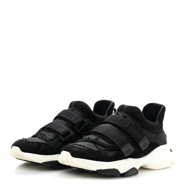 Technical Fabric Nylon Camouflage Womens D-Wander Sneakers 41 Black