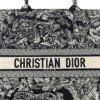 Canvas Embroidered Large Dioriviera Toile De Jouy Reverse Book Tote Blue