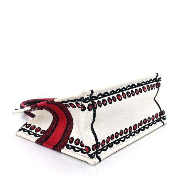 8c4b10d00ae554dab174961ae08b8575.jpg Canvas Embroidered Medium Cupidon Book Tote Latte Multicolor