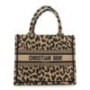 8dd72b8d4f3a6cd5994756ff450b6c70.jpg Canvas Mizza Embroidered Small Leopard Book Tote Beige