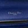 Grained Calfskin Medium Diorama Flap Bag Blue