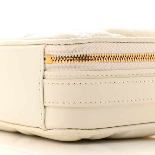 Calfskin Macrocannage Caro Box Bag Latte