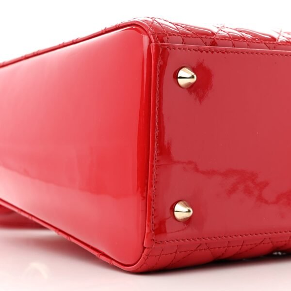 91128364c8fb7e92baa4800496cb671d.jpg Patent Cannage Medium Lady Dior Red