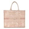 93ed2a773f0c1e122e8c8703fdcd7132.jpg Canvas Toile De Jouy Embroidered Large Book Tote Pink