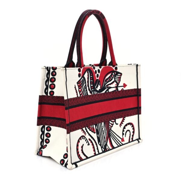 958622b00eeda78638bfc20426b2088f.jpg Canvas Embroidered Medium Cupidon Book Tote Latte Multicolor