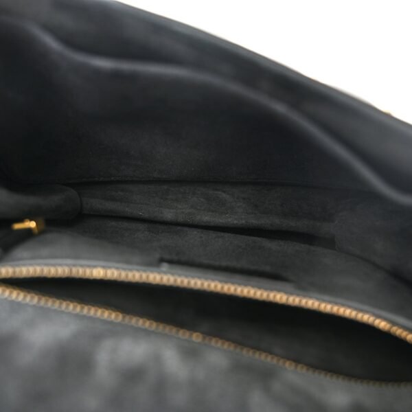 Lambskin Cannage Studded Large Dioraddict Flap Bag Black