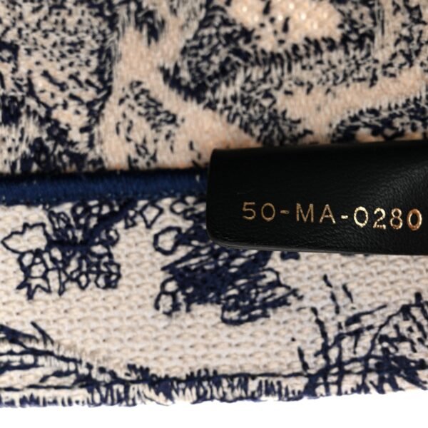 Canvas Embroidered Medium Dioriviera Toile De Jouy Book Tote Blue