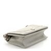 Metallic Calfskin Small Diorama Flap Bag Silver