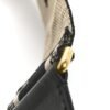 Canvas Embroidered Shoulder Strap Black