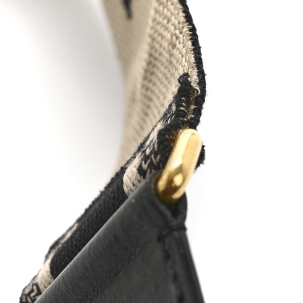 Canvas Embroidered Shoulder Strap Black