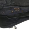 Canvas Embroidered Camouflage Saddle Bag Blue