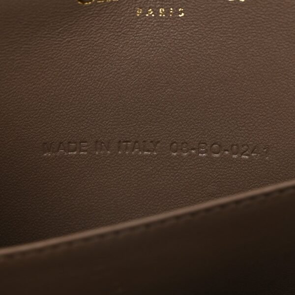 Lambskin Cannage Lady Dior Pouch Warm Taupe