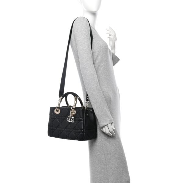 Calfskin Cannage Small The Lady 95.22 Black