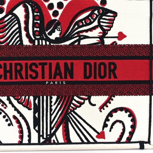 9dceb35bda8c3811661c5e5cb694eaa9.jpg Canvas Embroidered Medium Cupidon Book Tote Latte Multicolor