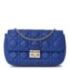 9eb85f96f329b47080ad8a6c572d8f70.jpg Lambskin Cannage Miss Dior Promenade Pouch Blue