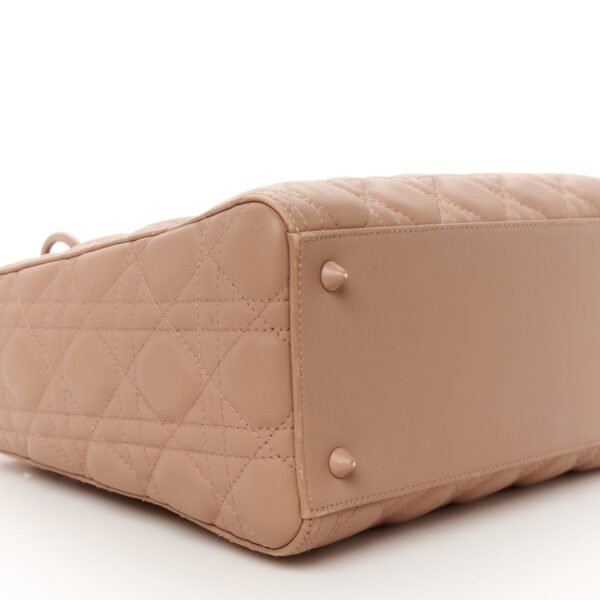 9f1340b72bd788cd8022827f78b7a57b.jpg Ultra Matte Calfskin Cannage Medium Lady Dior Beige