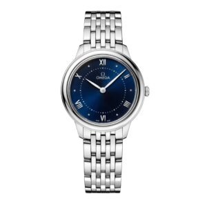 C00138681_7436968.jpg Omega De Ville Prestige Watch, 30mm Blue Dial, 434.10.30.60.03.001