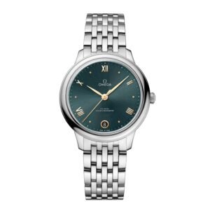 C00138683_7436970.jpg Omega De Ville Prestige Watch, 34mm Green Dial, 434.10.34.20.10.001