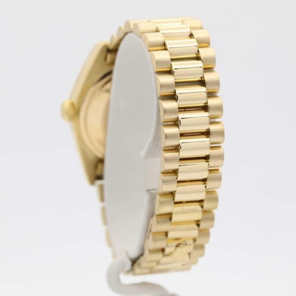 Mens Rolex Day-Date 36mm 18k Yellow Gold w/ Champagne Index Dial 18038