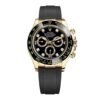 Rolex Cosmograph Daytona 40mm – Ref: 116518ln – Black Diamond Dial & Ceramic Bezel, 18K Yellow Gold Case Black Oysterflex Bracelet Men’s Watch