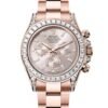 Rolex Cosmograph Daytona 40 mm | 18k Everose gold bracelet | Sundust dial Diamond bezel | Men’s Watch 126595TBR