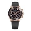 Rolex Cosmograph Daytona 40mm – Ref: 116515ln – Black Diamond Dial & Ceramic Bezel, 18K Rose Gold Case Black Oysterflex Bracelet Men’s Watch