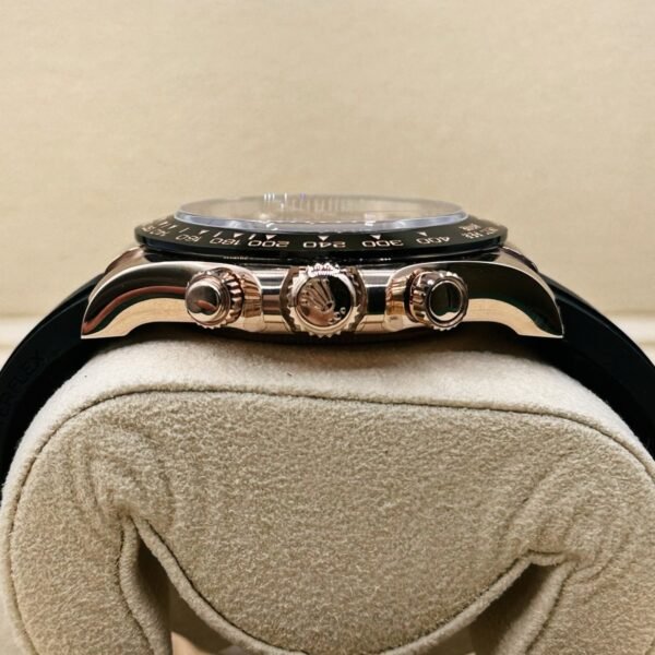 Rolex Cosmograph Daytona 40mm – Ref: 116515ln – Black Diamond Dial & Ceramic Bezel, 18K Rose Gold Case Black Oysterflex Bracelet Men’s Watch