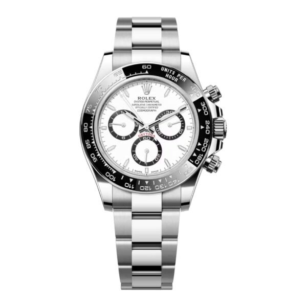 Rolex Cosmograph Daytona 40mm – Ref: 126500LN – White Index Dial & Ceramic Bezel, Stainless Steel Oyster Bracelet Men’s Watch