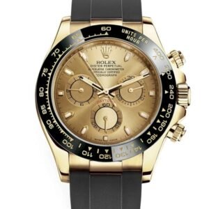 Rolex-Cosmograph-Daytona-40mm-Watch-116518ln-0042-1-1-scaled-1.jpg Rolex Cosmograph Daytona 40mm – Ref: 116518ln-0042 – Champagne Index Dial & Ceramic Bezel, 18K Yellow Gold Case Black Oysterflex Bracelet Men’s Watch